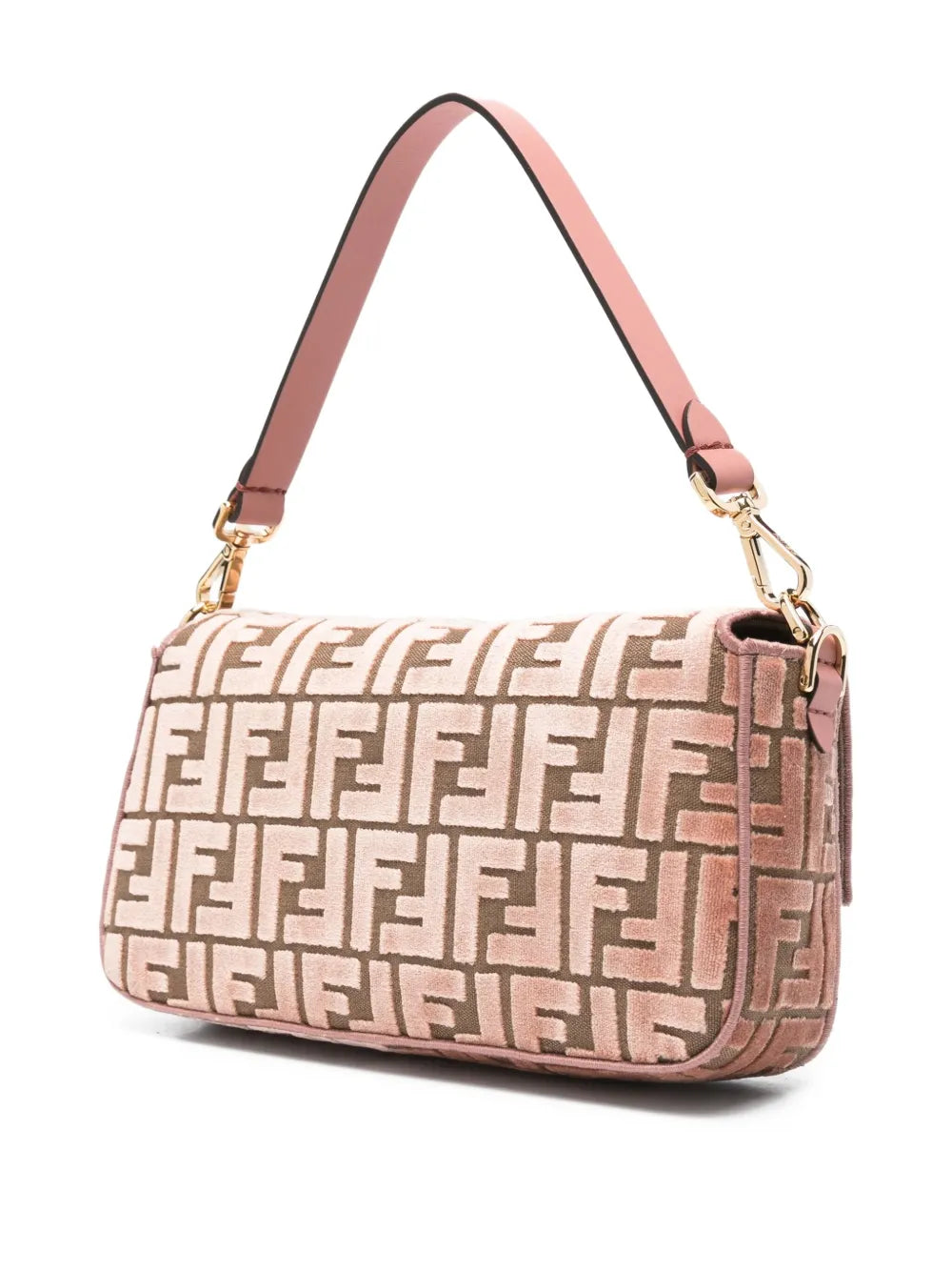 Fendi Medium Baguette Ff Pattern Shoulder Bag