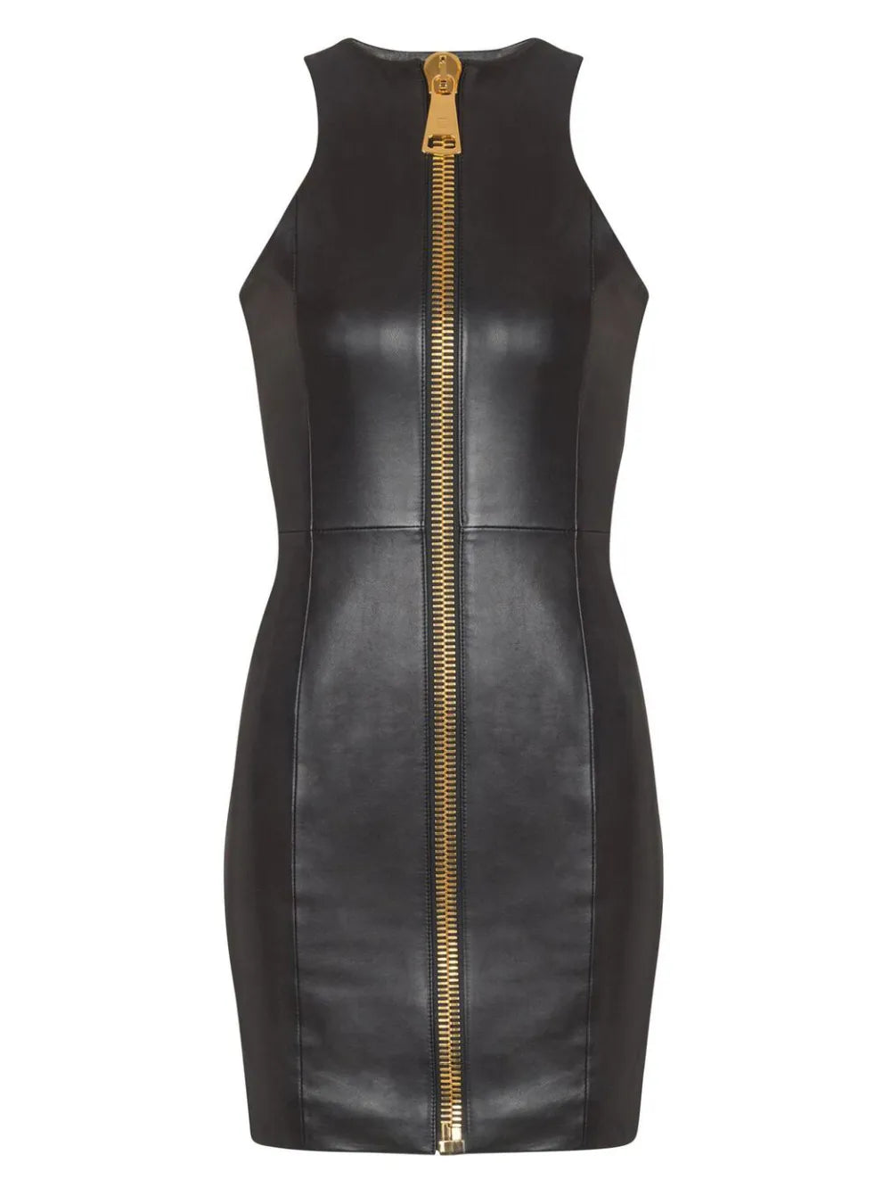 Balmain Leather Mini Dress