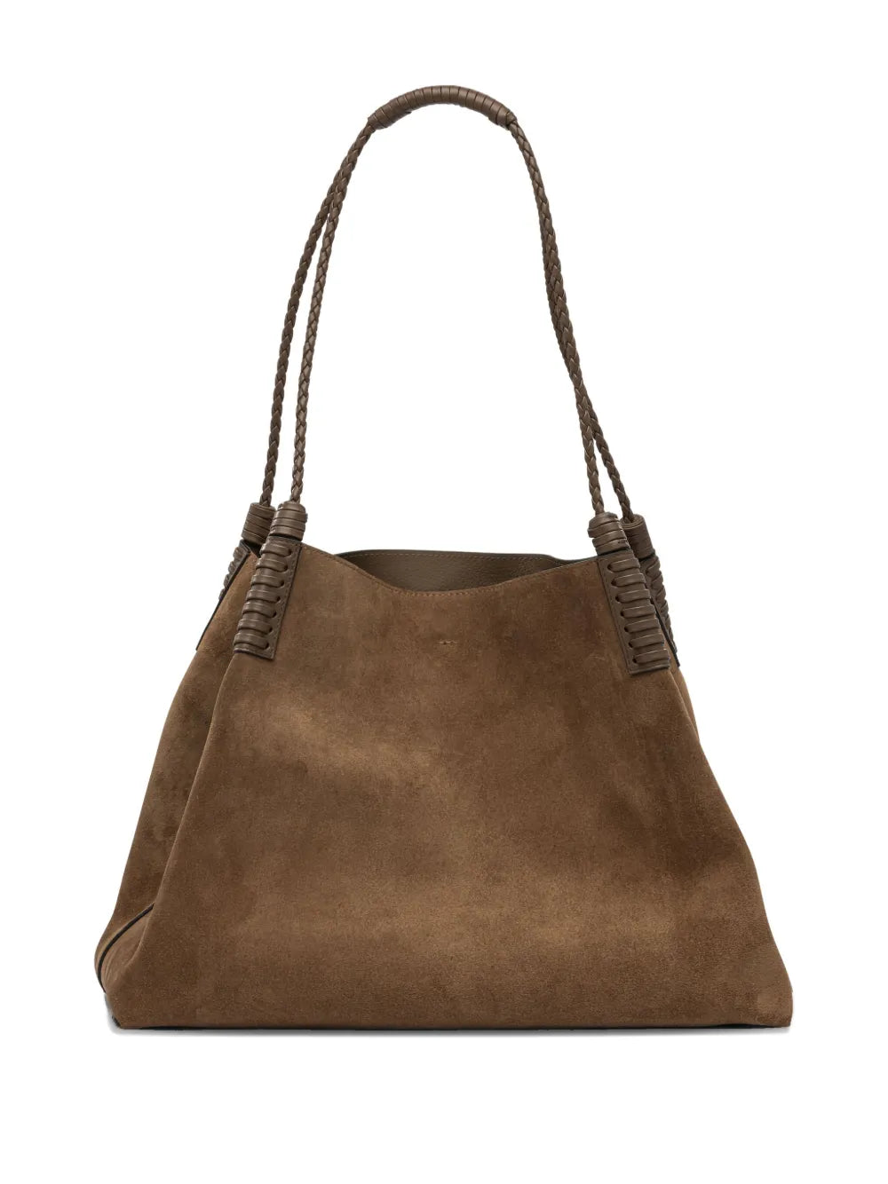 Etro Medium Libra Braided Handle Suede Tote Bag