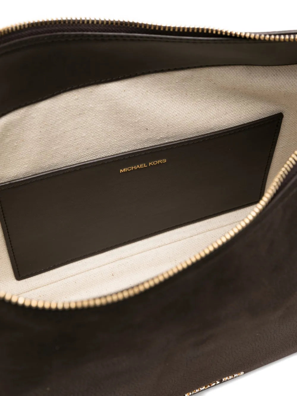Michael Kors Curved Leather Shoulder Bag