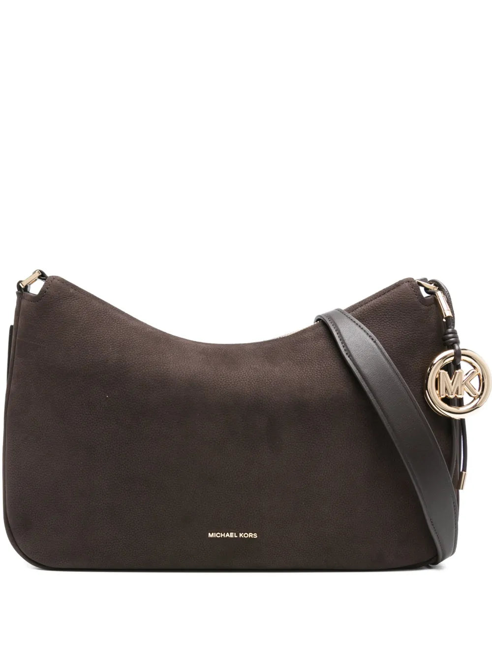 Michael Kors Curved Leather Shoulder Bag