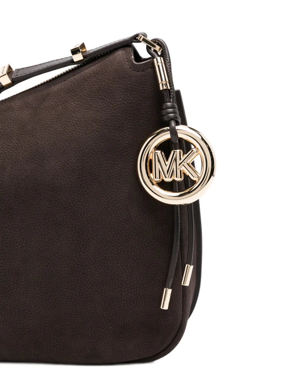 Michael Kors Curved Leather Shoulder Bag
