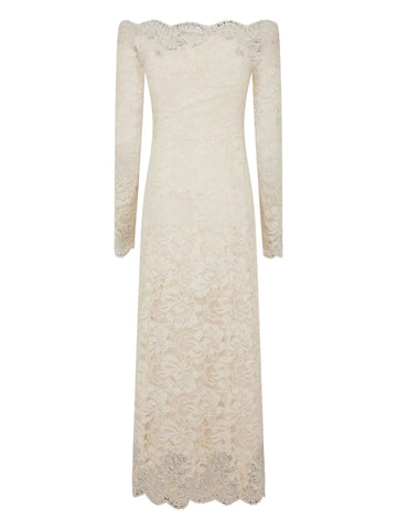 Rabanne Off Shoulder Lace Midi Dress