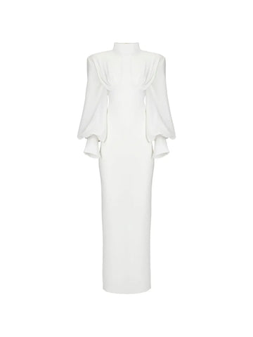 Vestiaire Dun Oiseau Libre Pearl High Neck Maxi Dress