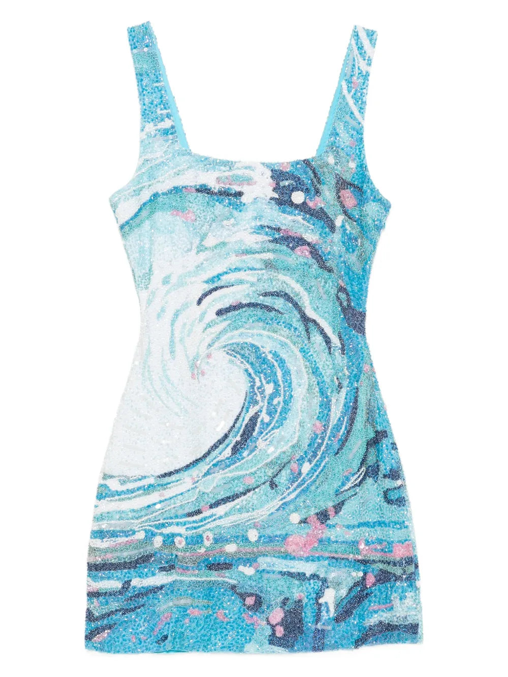 Staud Le Sable Tidal Wave Sequin Mini Dress