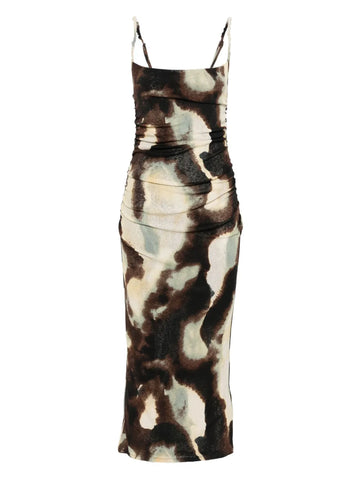 Nanushka Ruched Detail Midi Dress