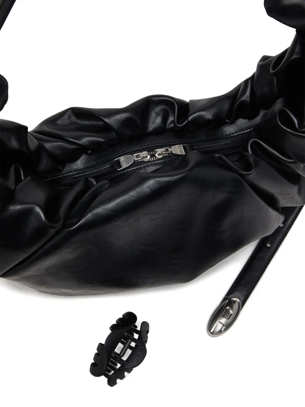Diesel Large Grab D Scrunched Shoulder Bag