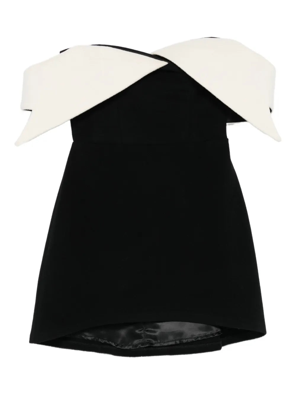 Vestiaire Dun Oiseau Libre Off Shoulder Collared Mini Dress