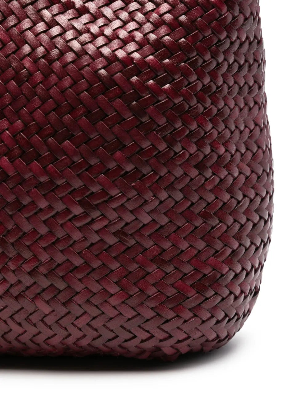 Dragon Diffusion Woven Leather Shoulder Bag