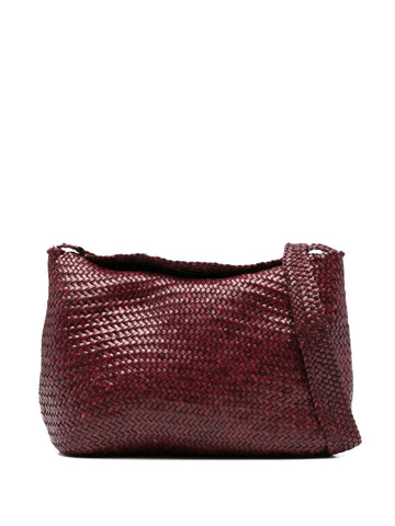 Dragon Diffusion Woven Leather Shoulder Bag