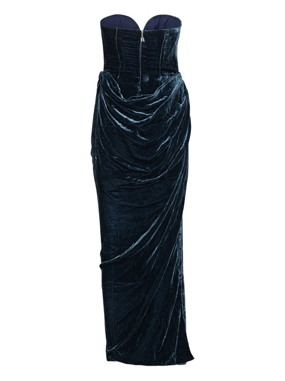 Rotate Birger Christensen Velvet Slit Maxi Dress