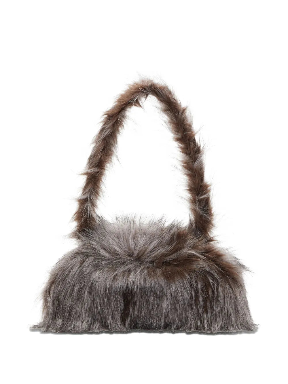 Diesel Faux Fur Top Handle Shoulder Bag