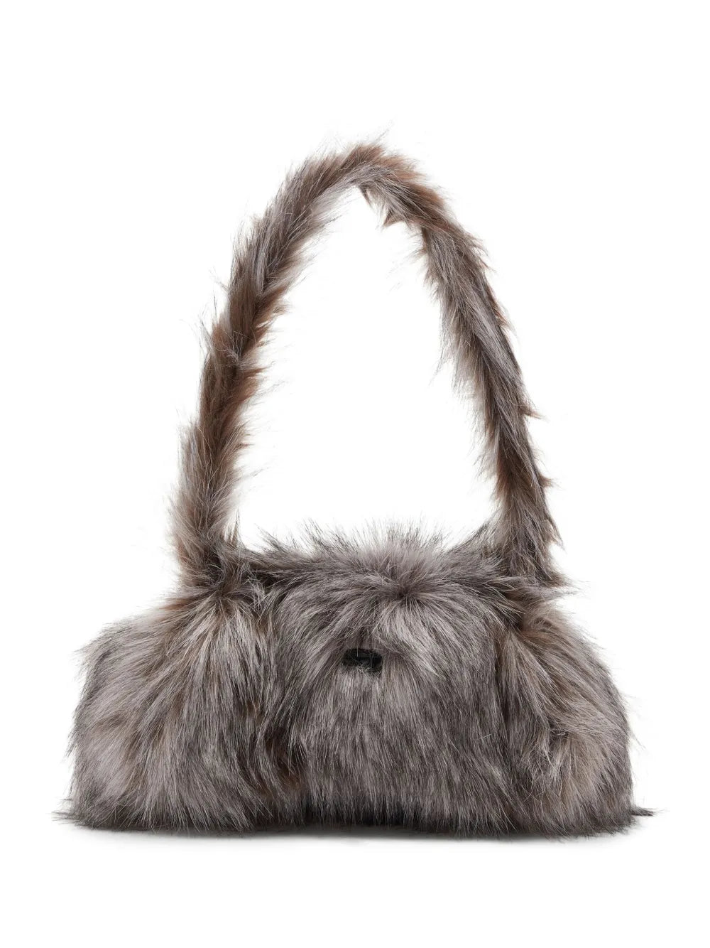Diesel Faux Fur Top Handle Shoulder Bag