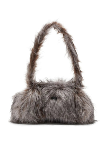 Diesel Faux Fur Top Handle Shoulder Bag