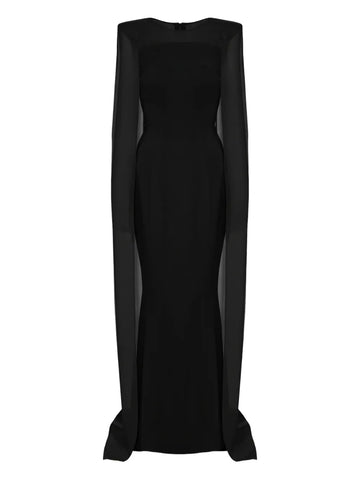 Vestiaire Dun Oiseau Libre Cape Maxi Dress