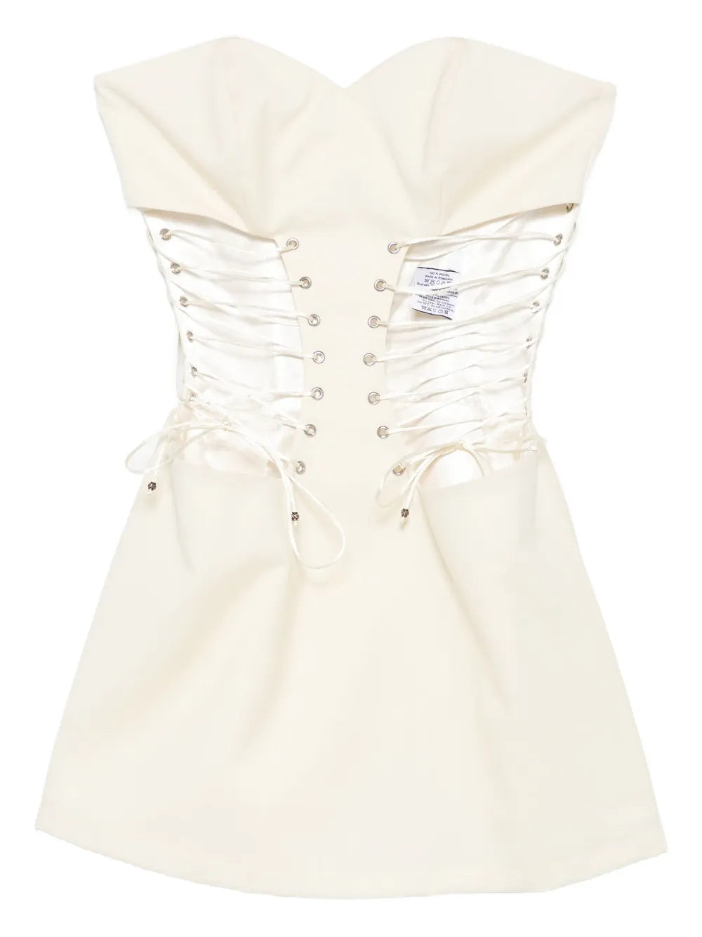 Vestiaire Dun Oiseau Libre Lace Up Corset Mini Dress