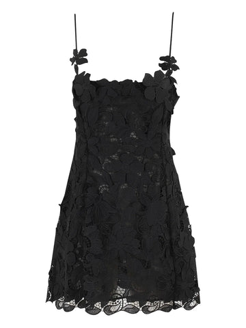 Blumarine Floral Lace Mini Dress