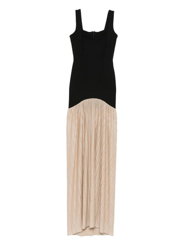Roserry Pleated Sleeveless Midi Dress