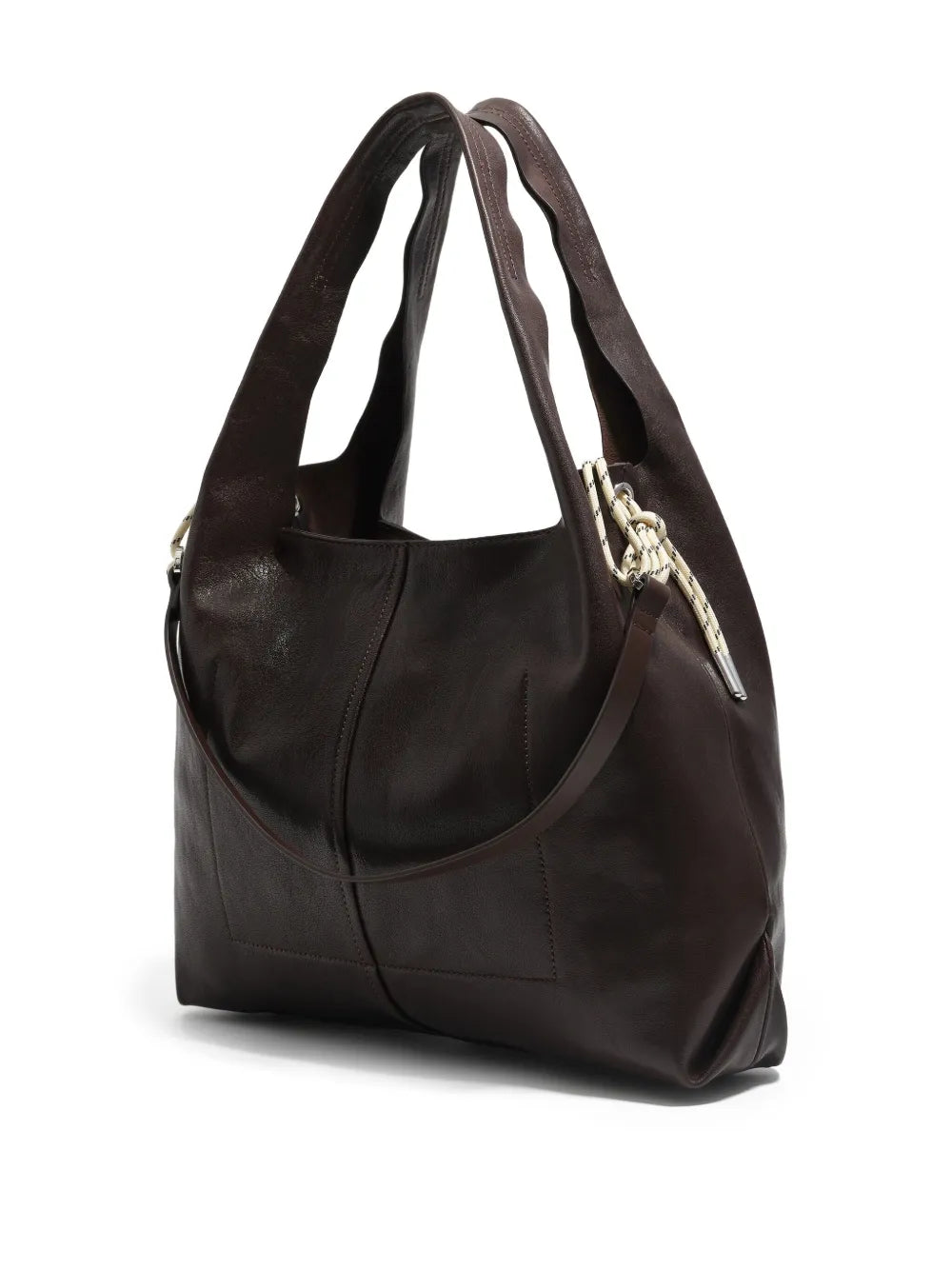 Bimba Y Lola Large Paper Bag Leather Shoulder Bag
