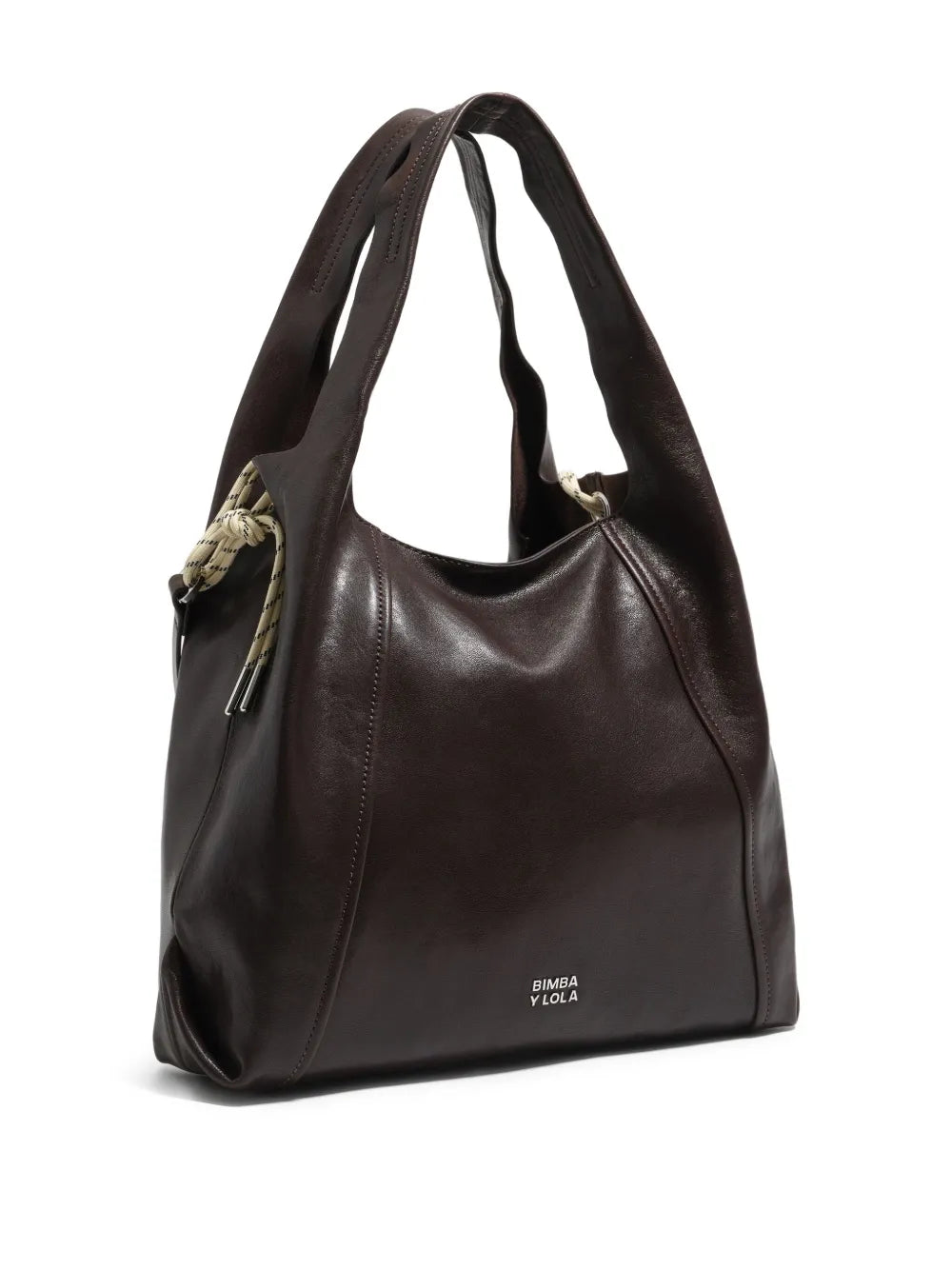 Bimba Y Lola Large Paper Bag Leather Shoulder Bag