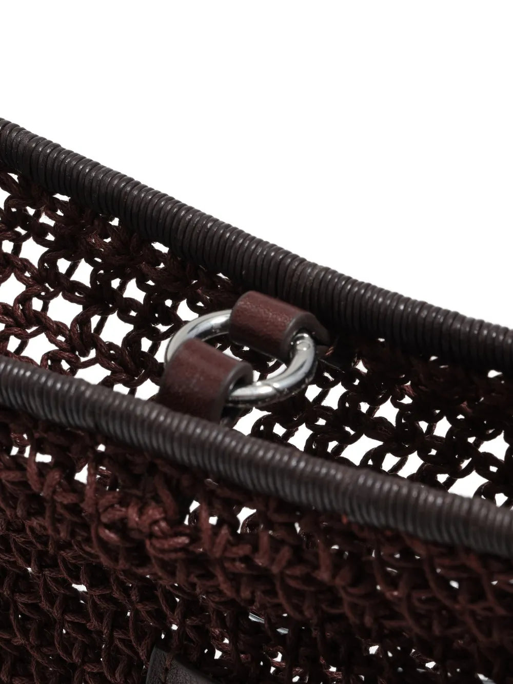 Bimba Y Lola Open Work Crochet Shoulder Bag