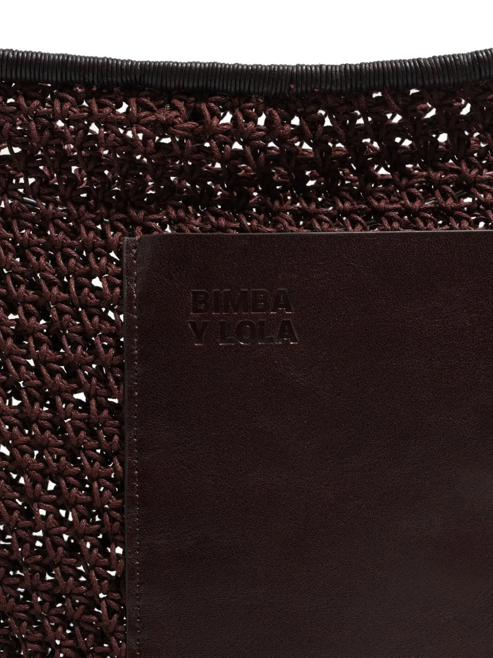 Bimba Y Lola Open Work Crochet Shoulder Bag