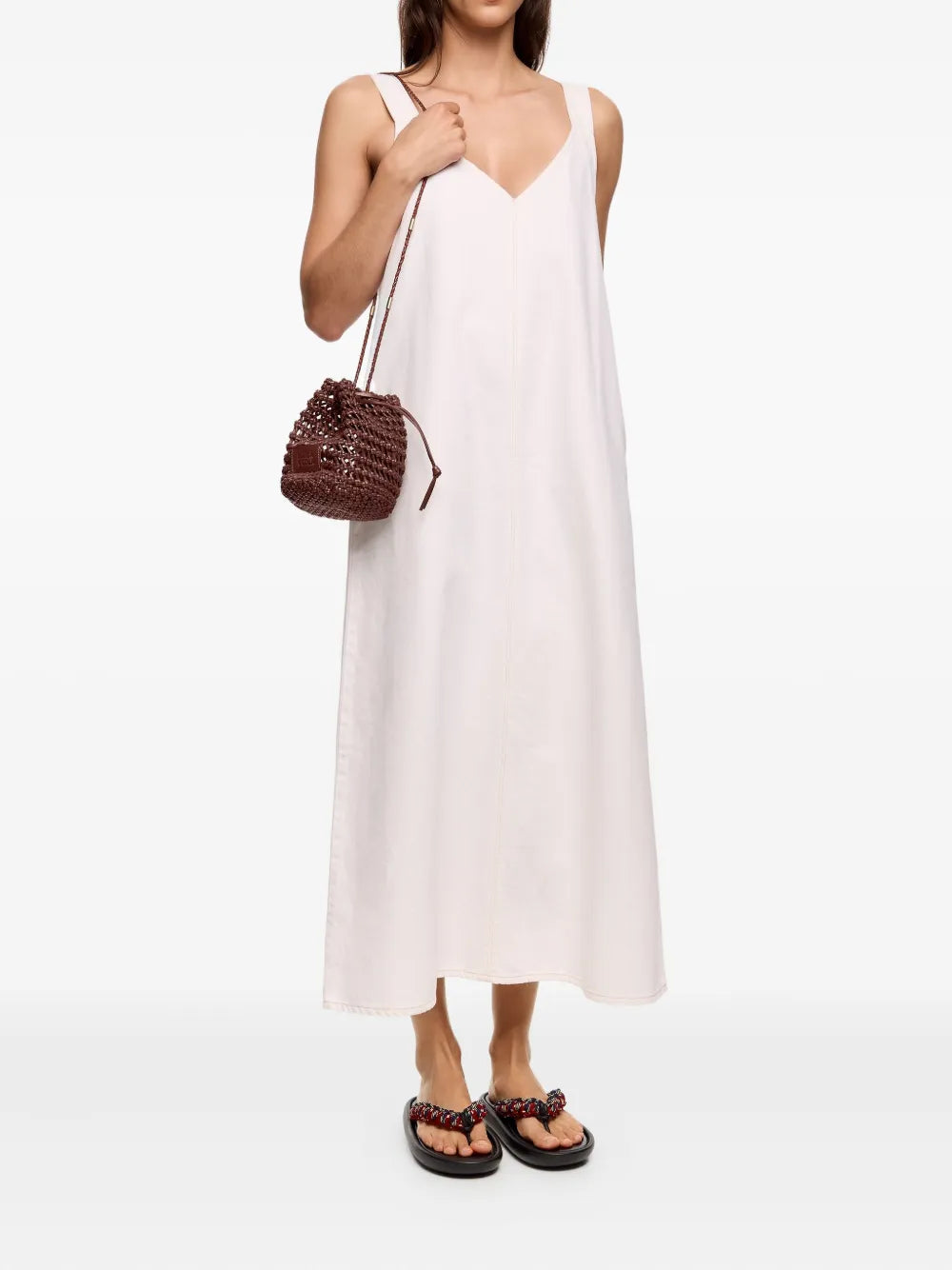 Bimba Y Lola Plaited Leather Bucket Bag