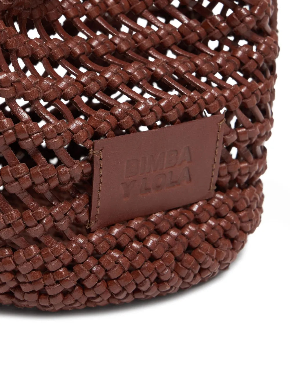 Bimba Y Lola Plaited Leather Bucket Bag