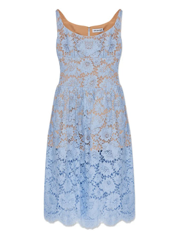 Self Portrait Floral Lace Midi Dress
