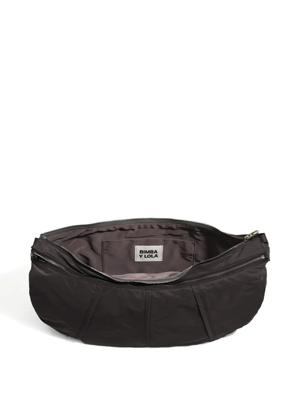 Bimba Y Lola Large Moon Crescent Shaped Zip Fastening Shoulder Bag