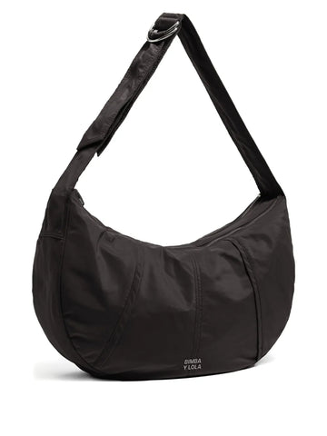 Bimba Y Lola Large Moon Crescent Shaped Zip Fastening Shoulder Bag