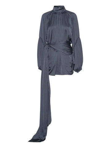 Rotate Birger Christensen Satin Tie Mini Dress