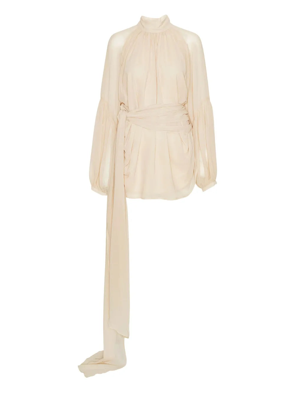 Rotate Birger Christensen Chiffon Strap Tie Mini Dress