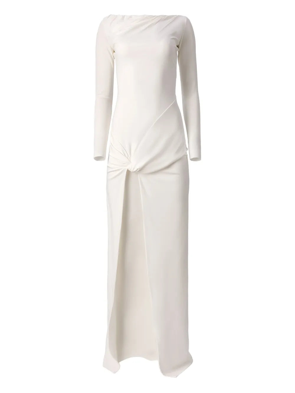 Moos Studio Flow Knot Front Side Slit Maxi Dress