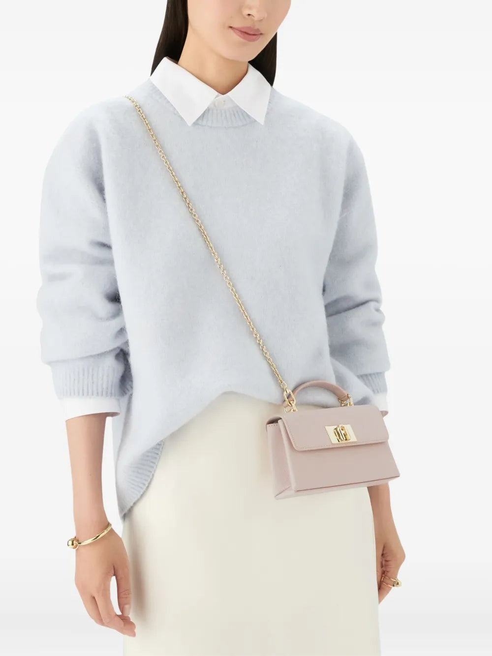 Furla Mini Top Handle Chain Bag