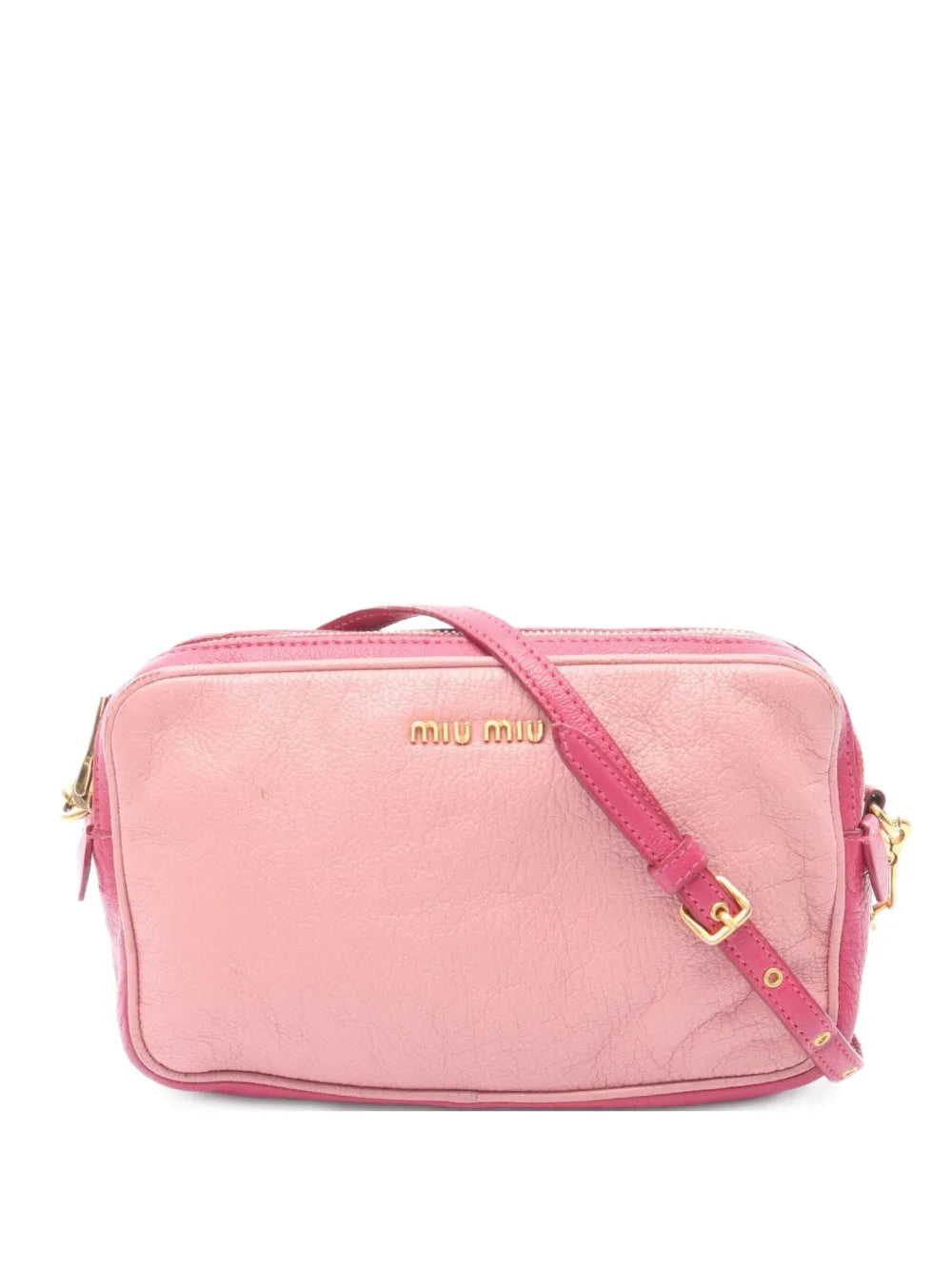 Miu Miu Pre Owned 00S Midi Madras Shoulder Bag