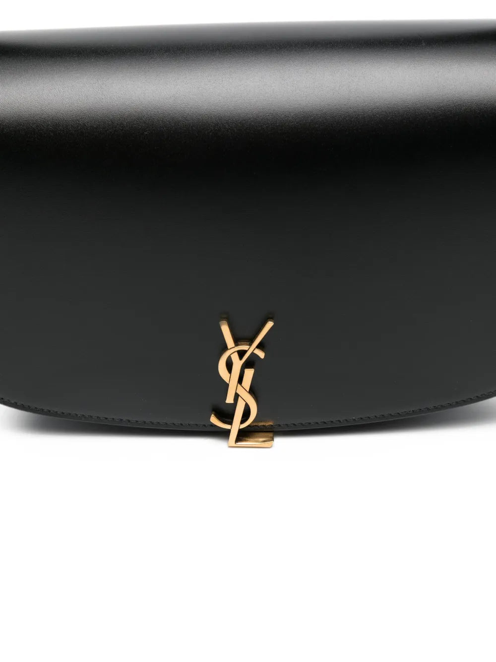 Saint Laurent Logo Plaque Curved Shoulder Bag