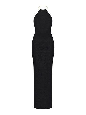 Korobeynikov Halterneck Backless Maxi Dress
