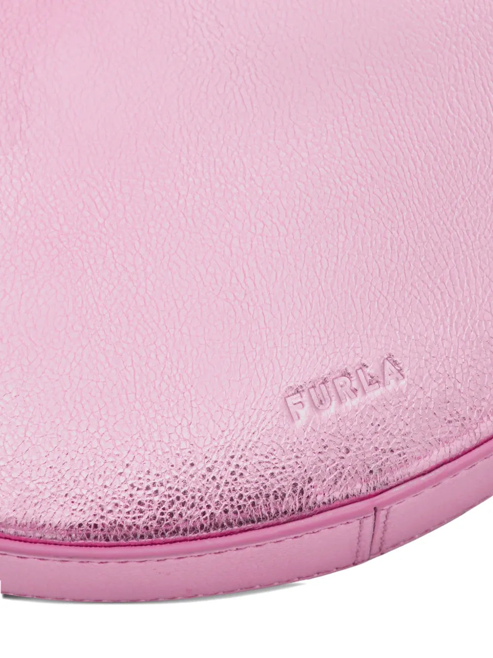 Furla Metallic Effect Crescent Shoulder Bag