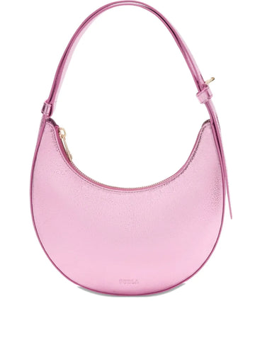 Furla Metallic Effect Crescent Shoulder Bag