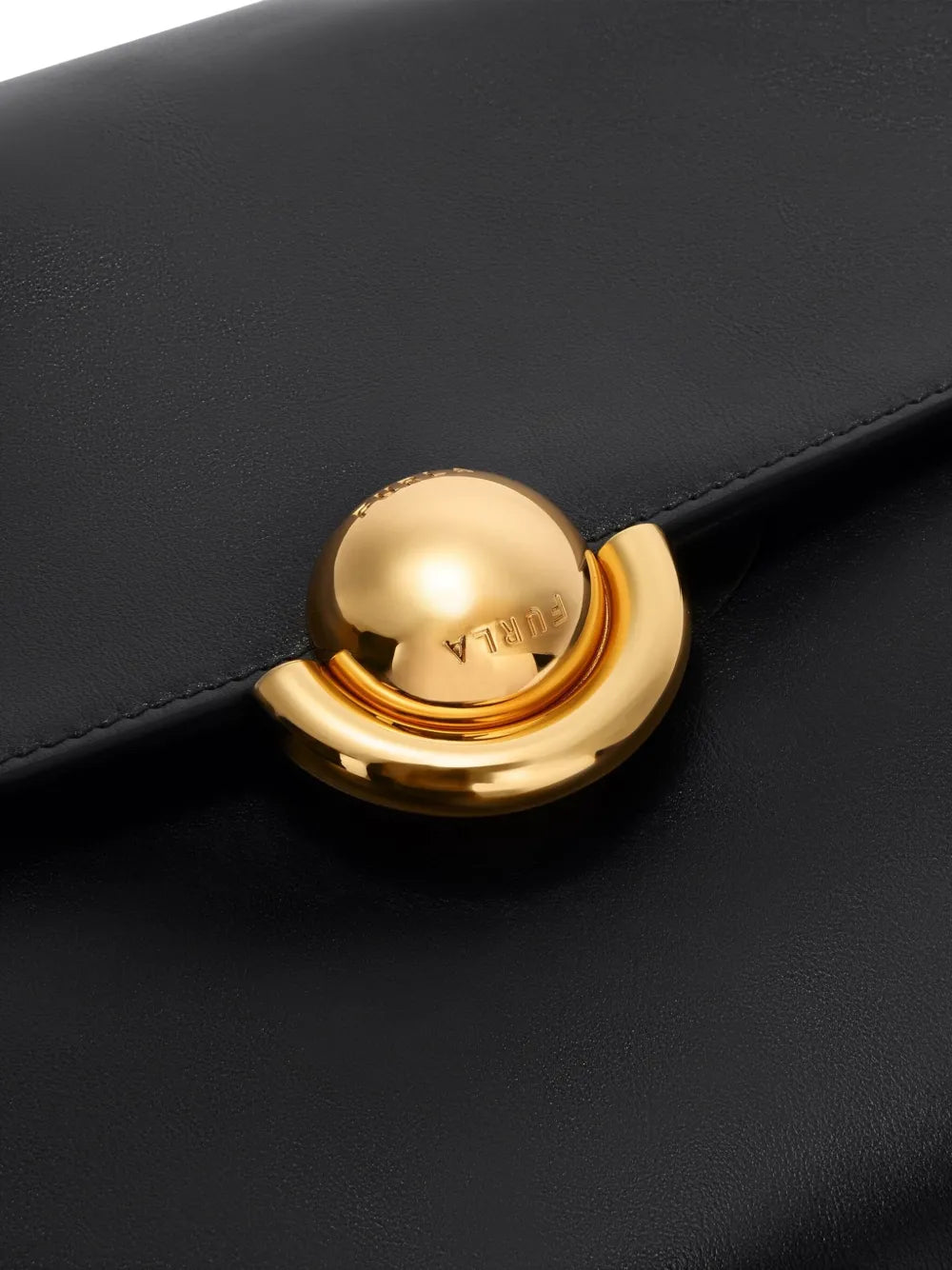 Furla Sfera Clasp Leather Shoulder Bag