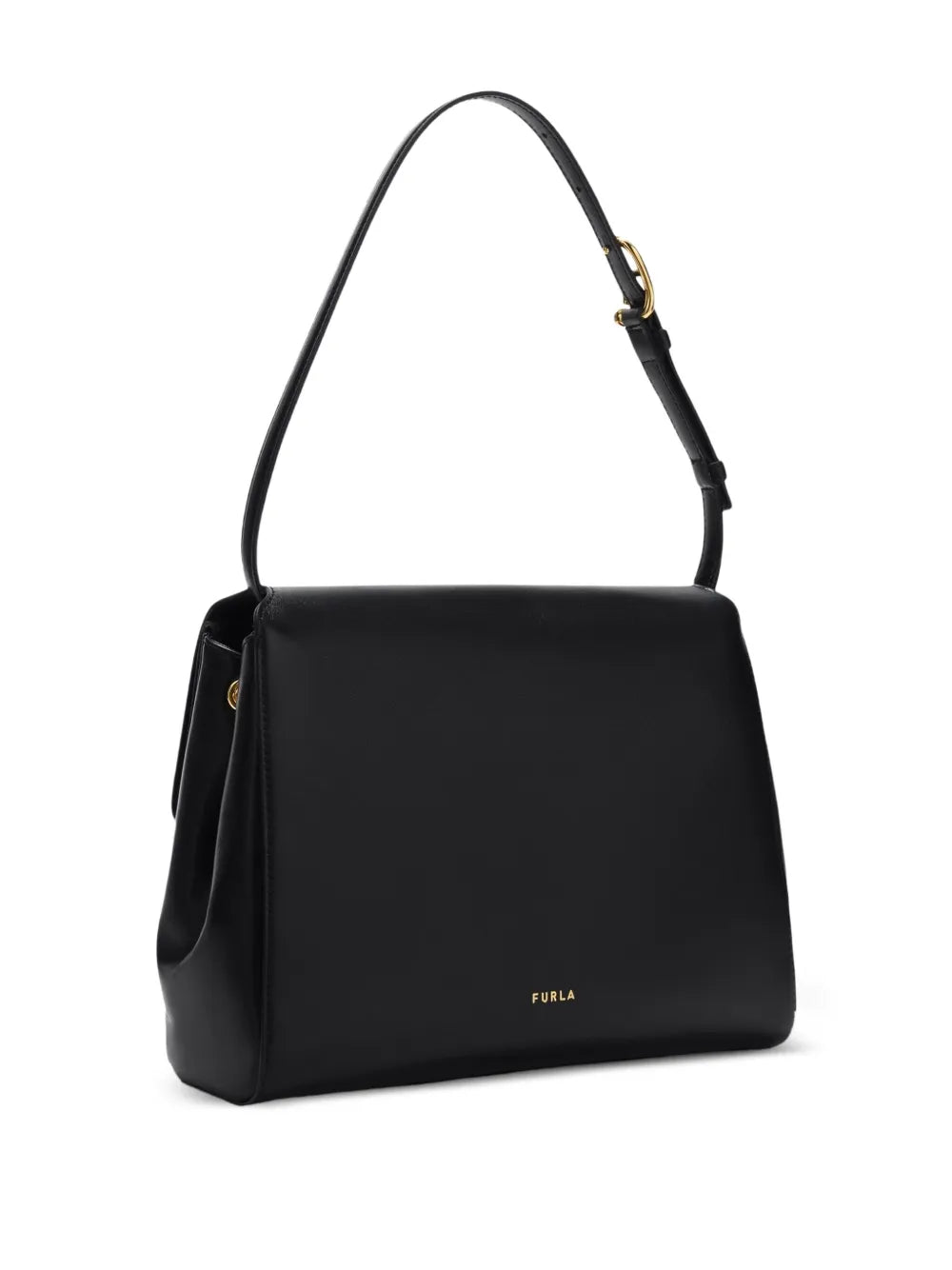 Furla Sfera Clasp Leather Shoulder Bag