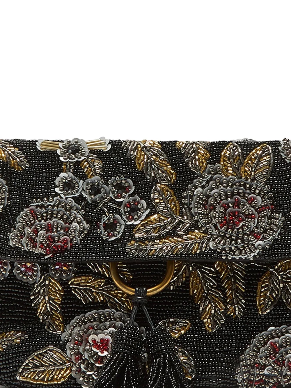 Maliparmi Beaded Floral Pattern Shoulder Bag