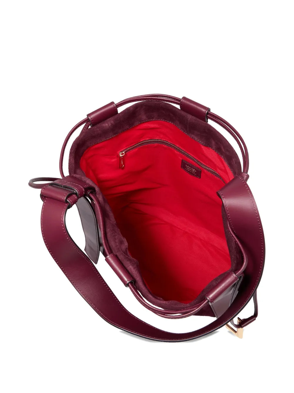Lancel Medium Elles Suede Bucket Bag