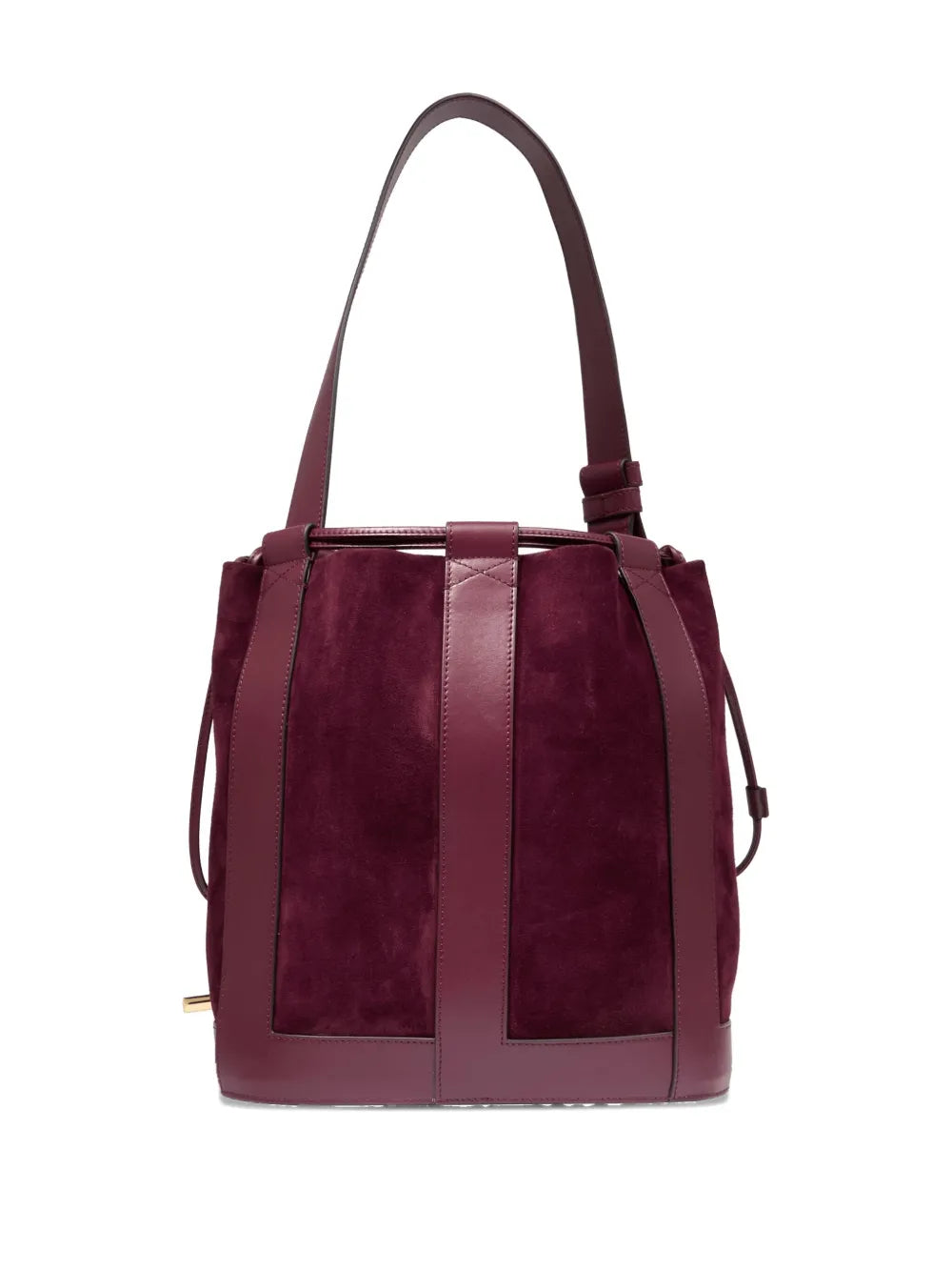 Lancel Medium Elles Suede Bucket Bag