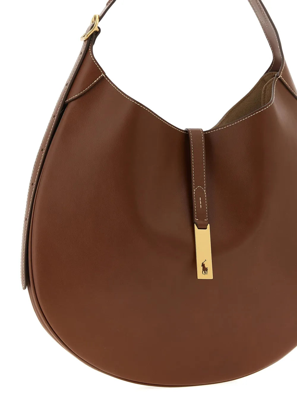 Polo Ralph Lauren Polo Id Leather Shoulder Bag