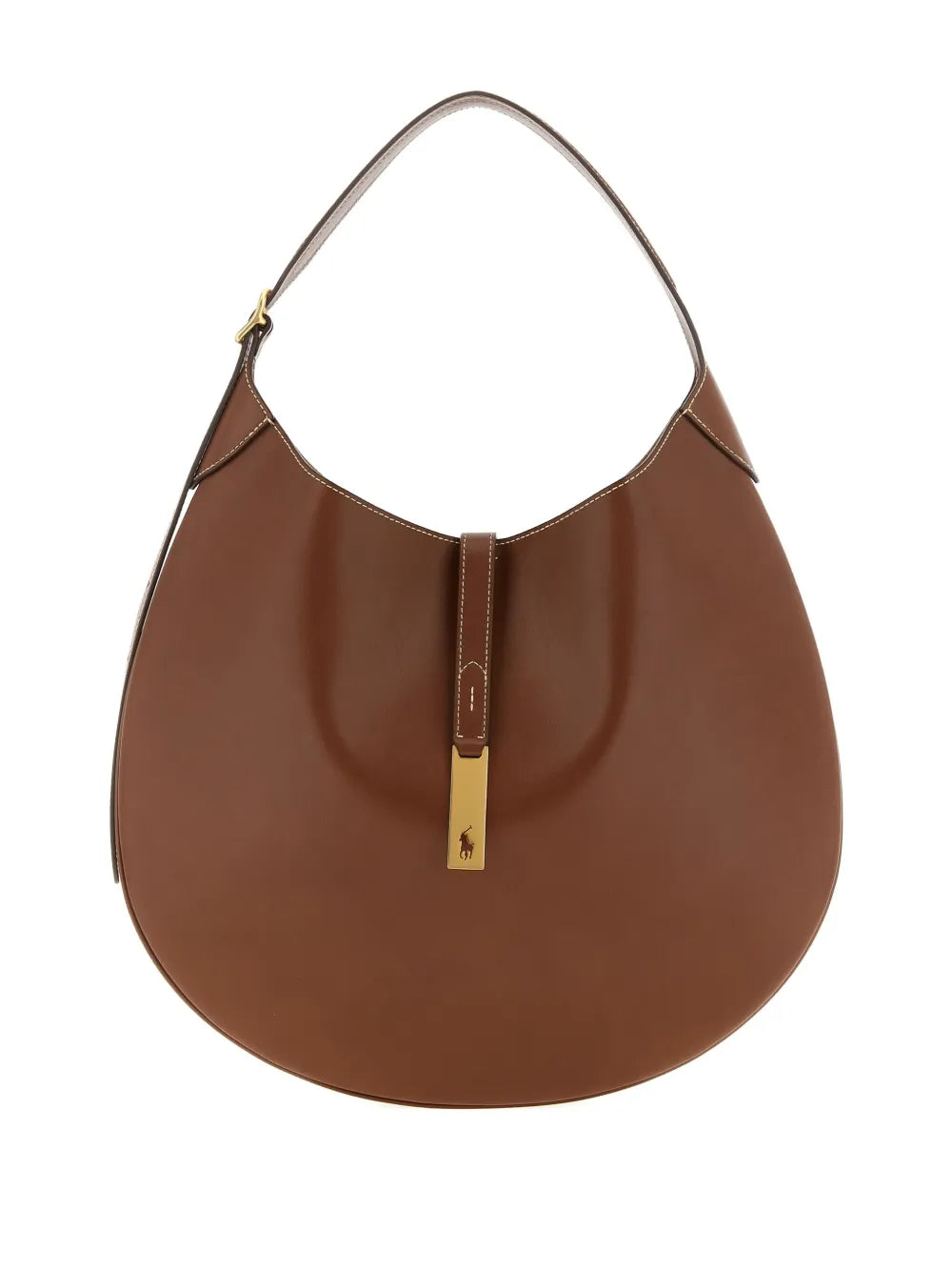 Polo Ralph Lauren Polo Id Leather Shoulder Bag