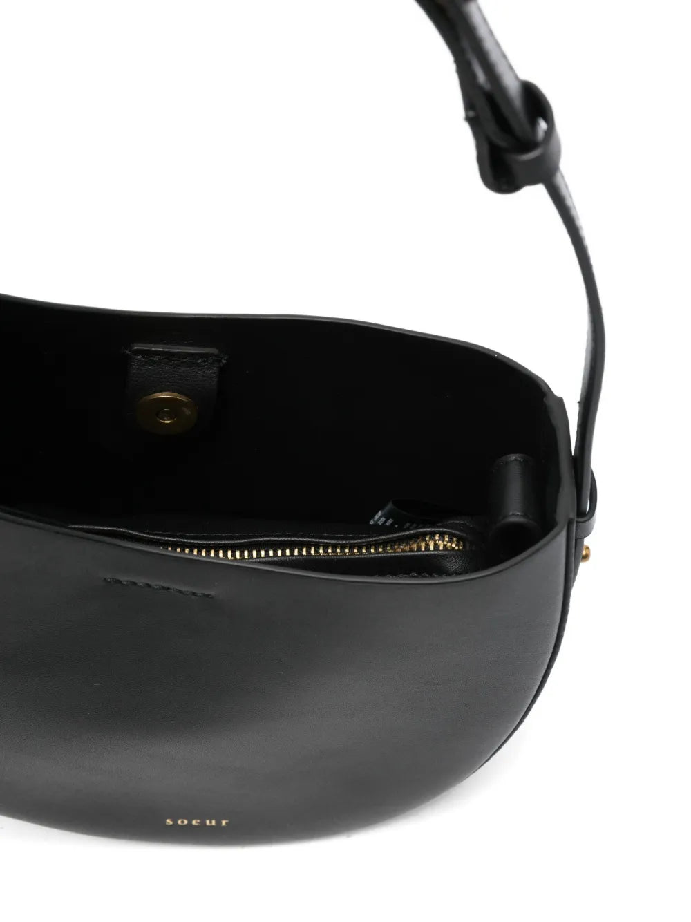 Soeur Wino Crescent Sheepskin Shoulder Bag