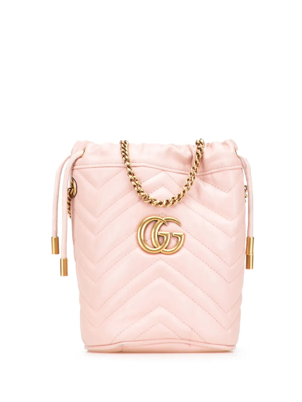 Gucci Pre Owned 2016 2025 Small Gg Marmont Leather Matelasse Bucket Bag