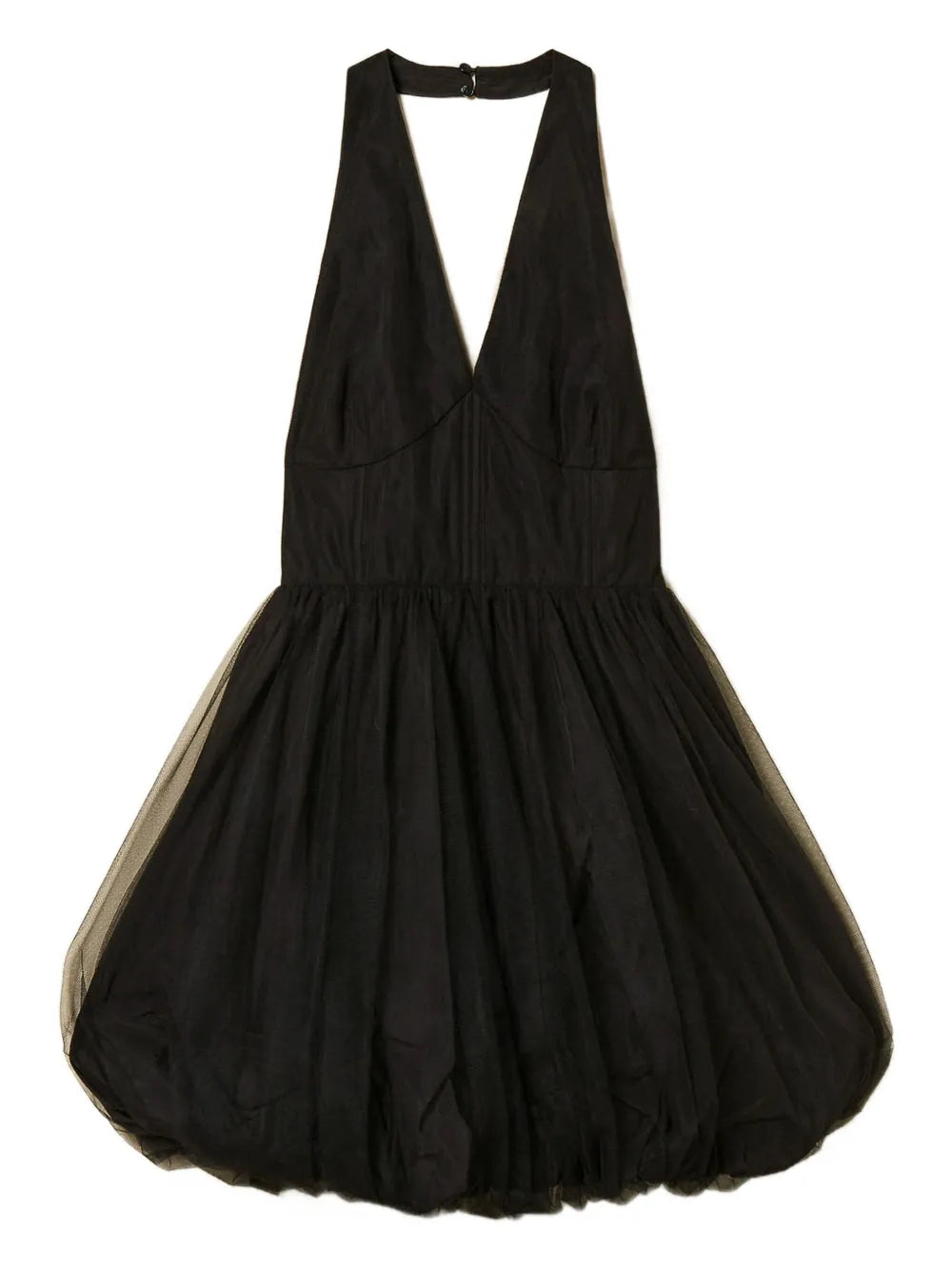 Twinset Halter Neck Tulle Mini Dress